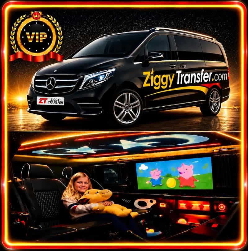 VIP-Privattransfer mit Mercedes-Fahrzeug und komfortablem Innenraum